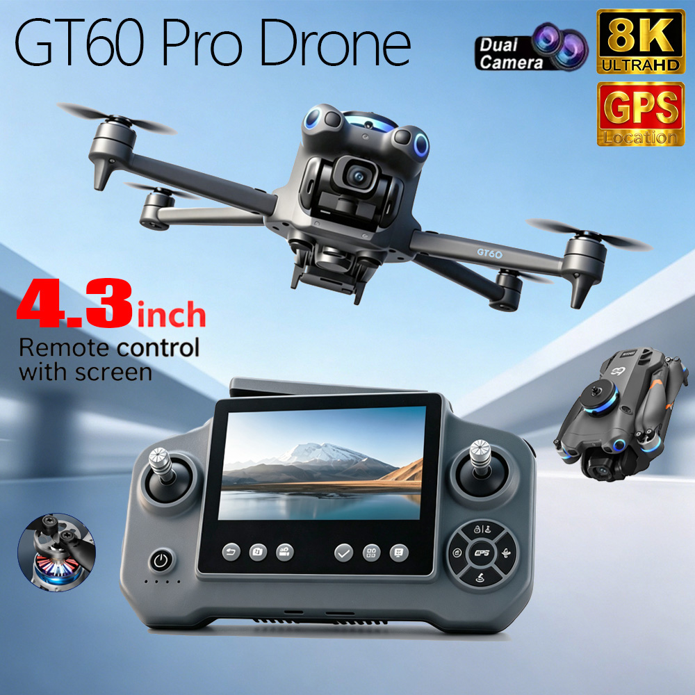 Jjrc Drone X12 - Drone GT60 Pro 4K/8K Professionelle 5G