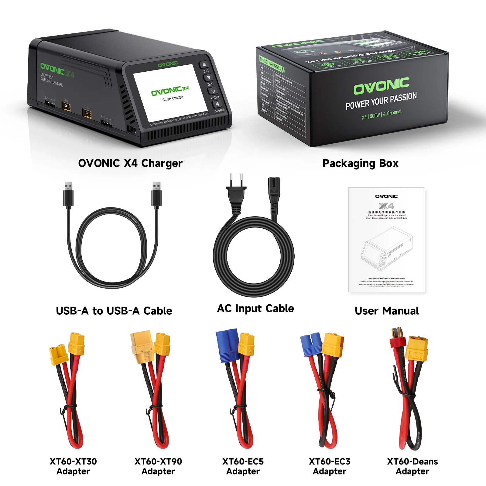 Ovonic X4 AC500W 4-Kanal Smart – Drone Battery Strap Bewertung und Preis