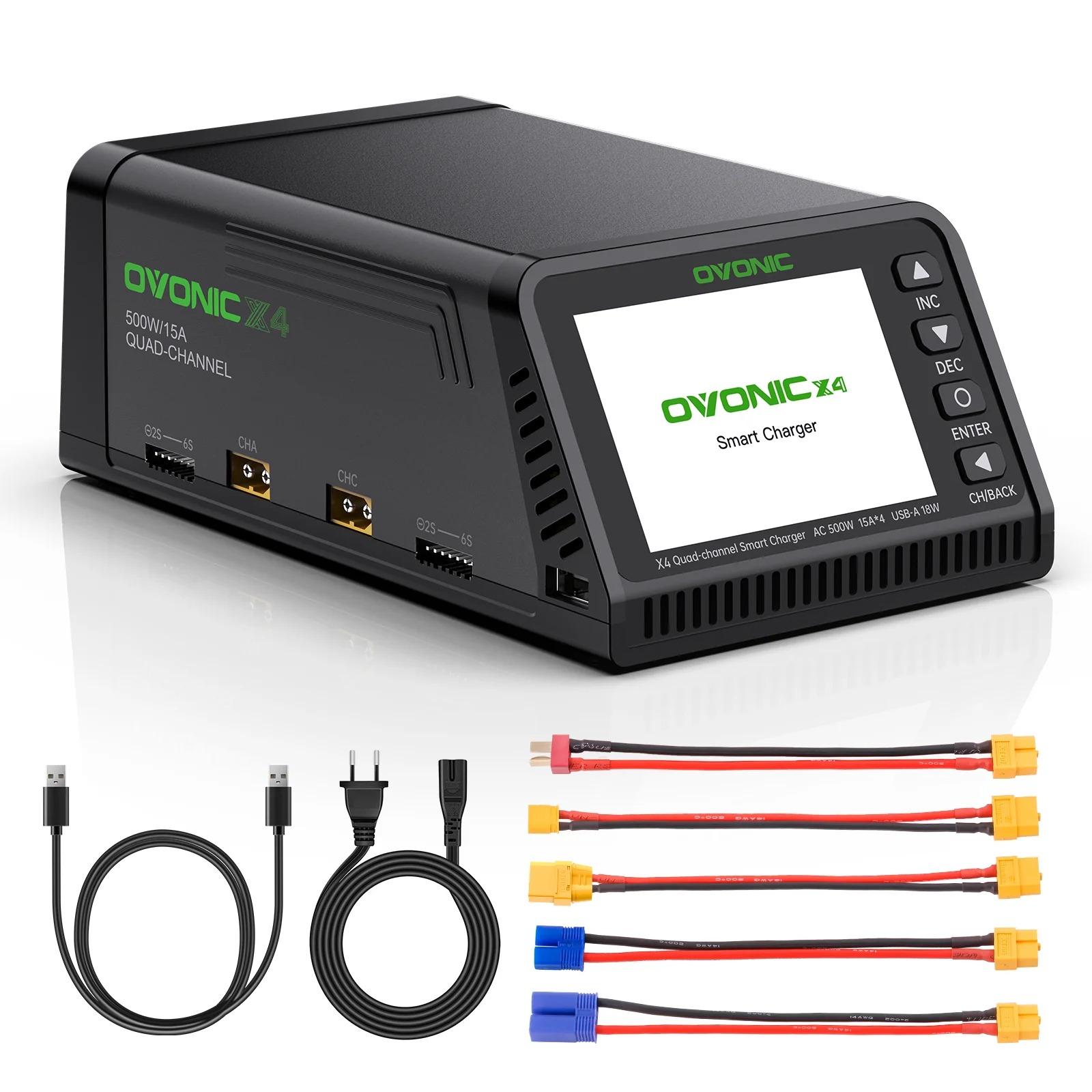 Ovonic X4 AC500W 4-Kanal Smart – Drone Battery Strap Bewertung und Preis